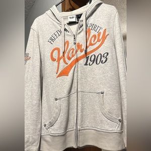 XL Harley Davidson zip up jacket.